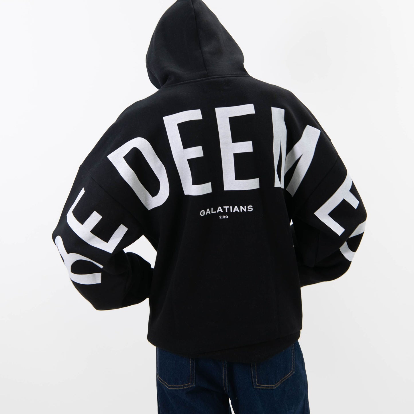 Black - Redeemed White Print