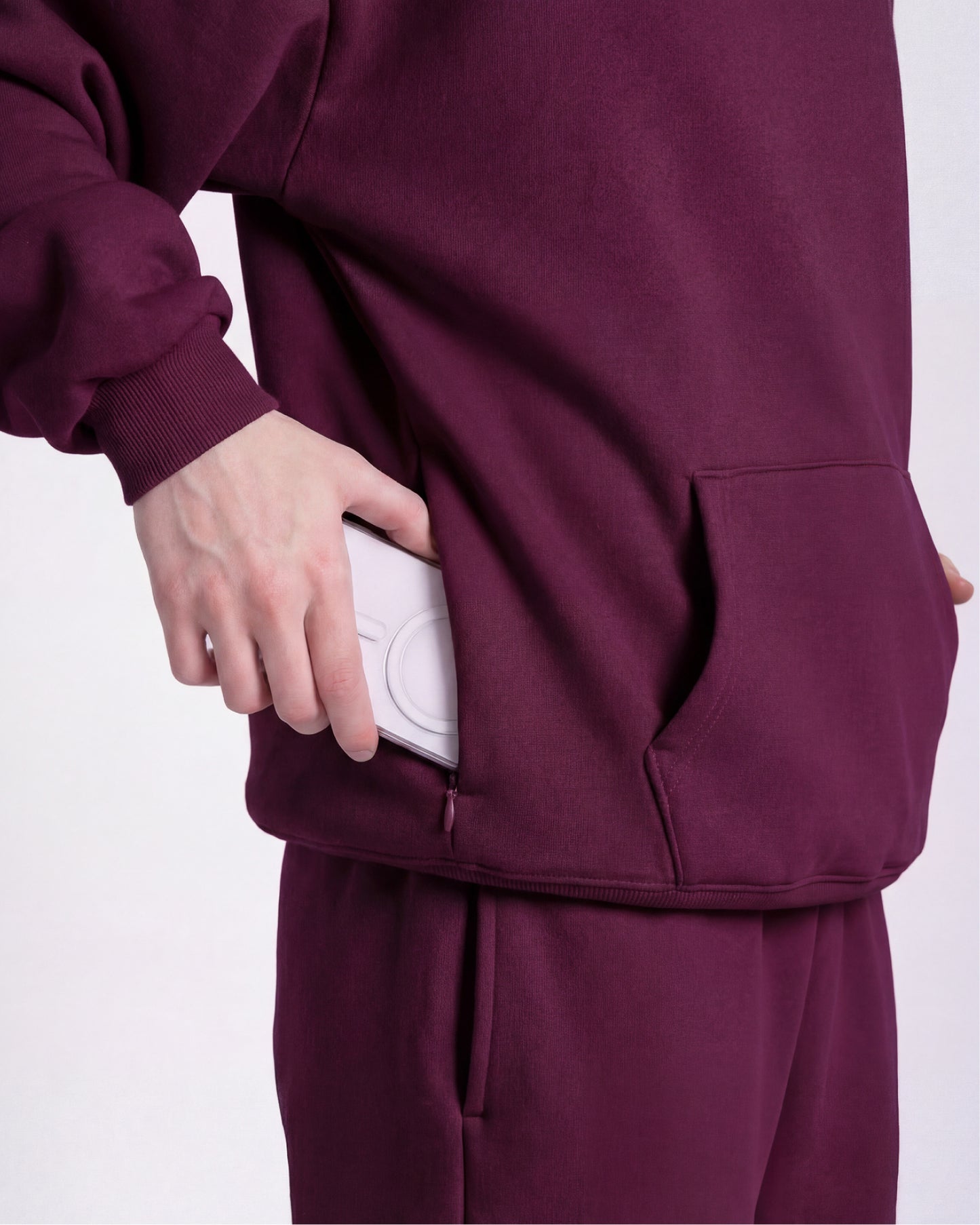 Disciple - Dark Cherry | Tyler is 6’ and wears a size M