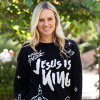 Jesus is King Jacquard Sweater