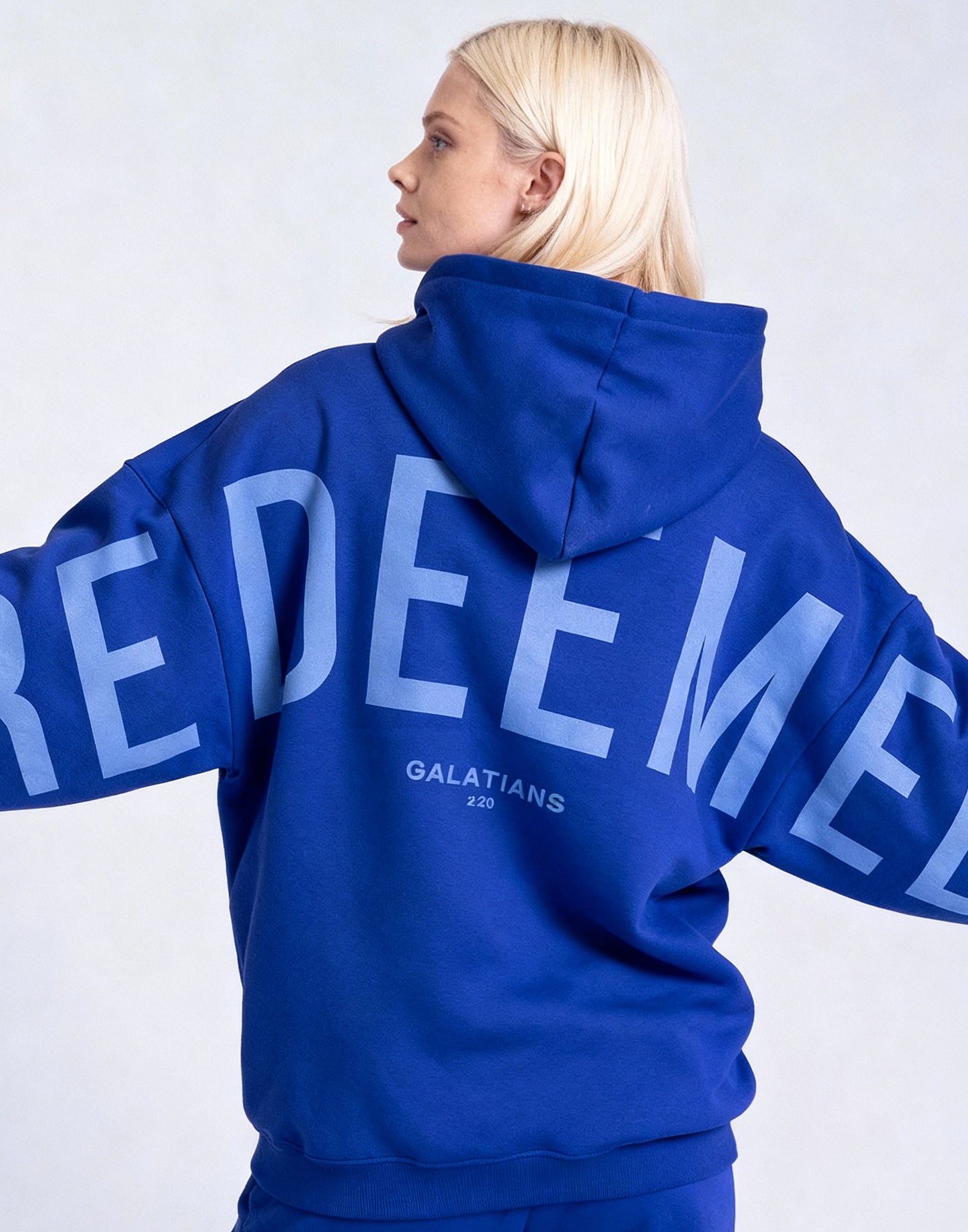 Redeemed - Blue Flame | Jordan is 5'11'' and wears a size XS