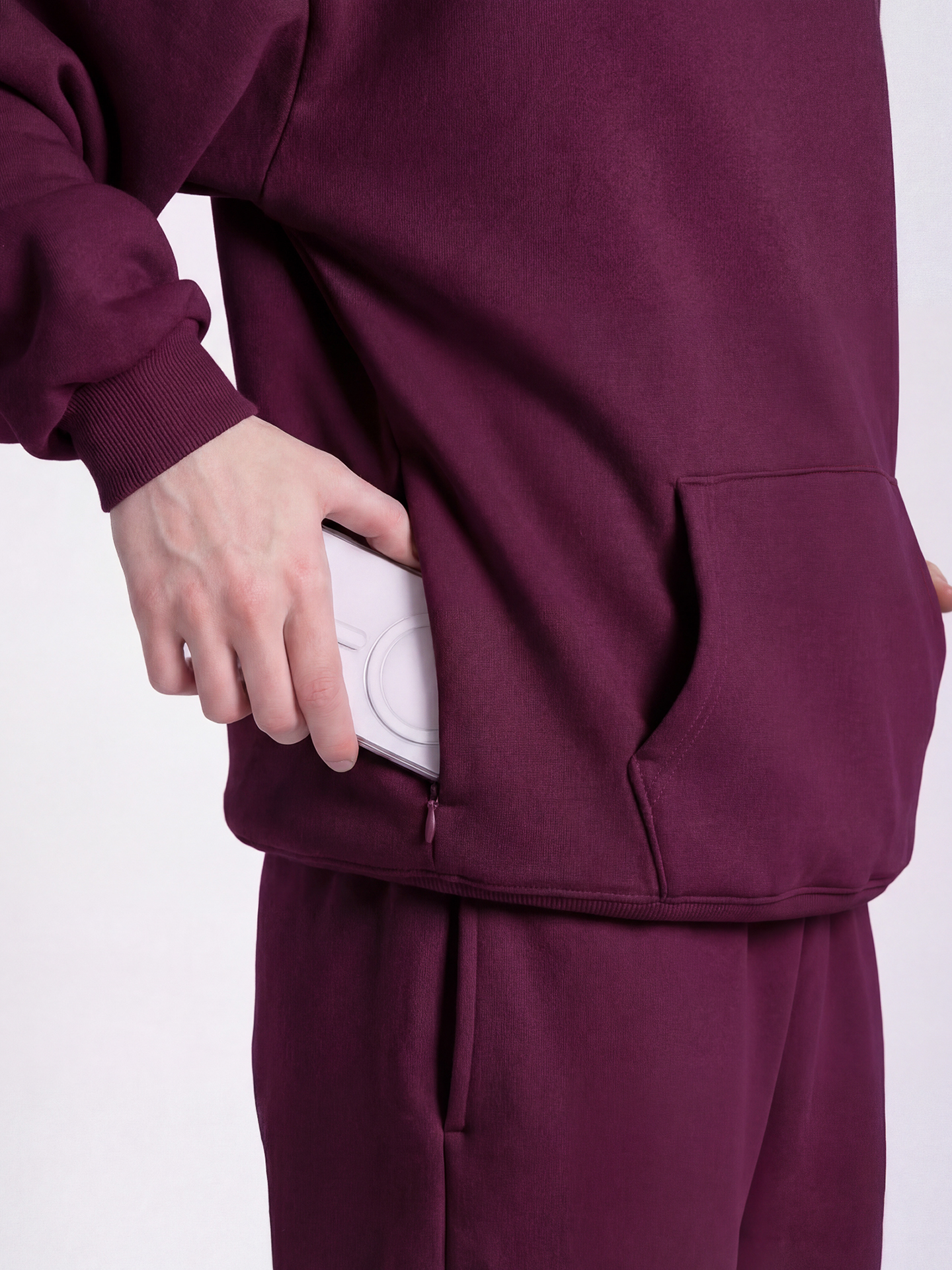 Forgiven - Dark Cherry | Tyler is 6’ and wears a size M