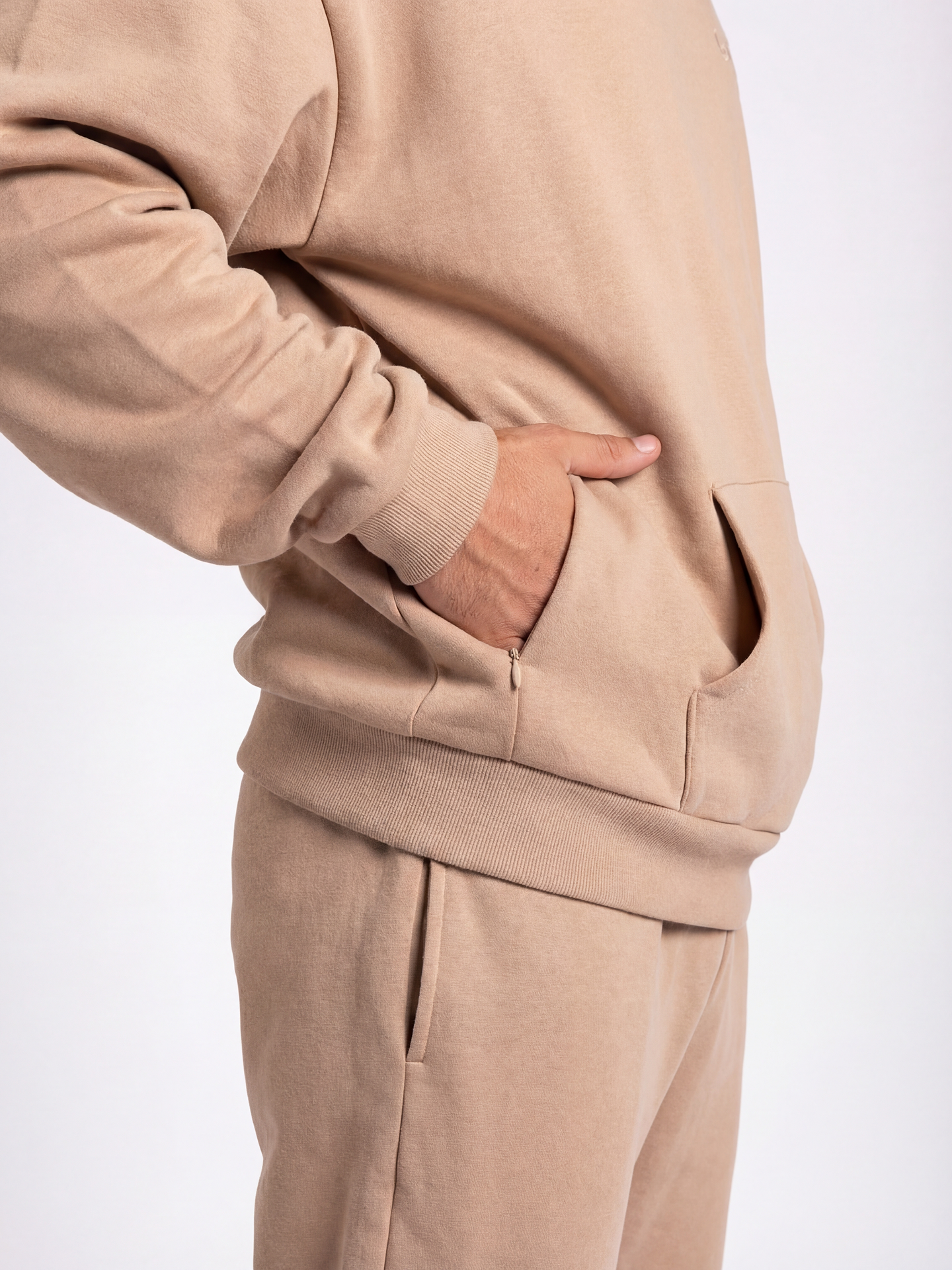 Forgiven - Latte | Edward is 6’2 and wears a size M