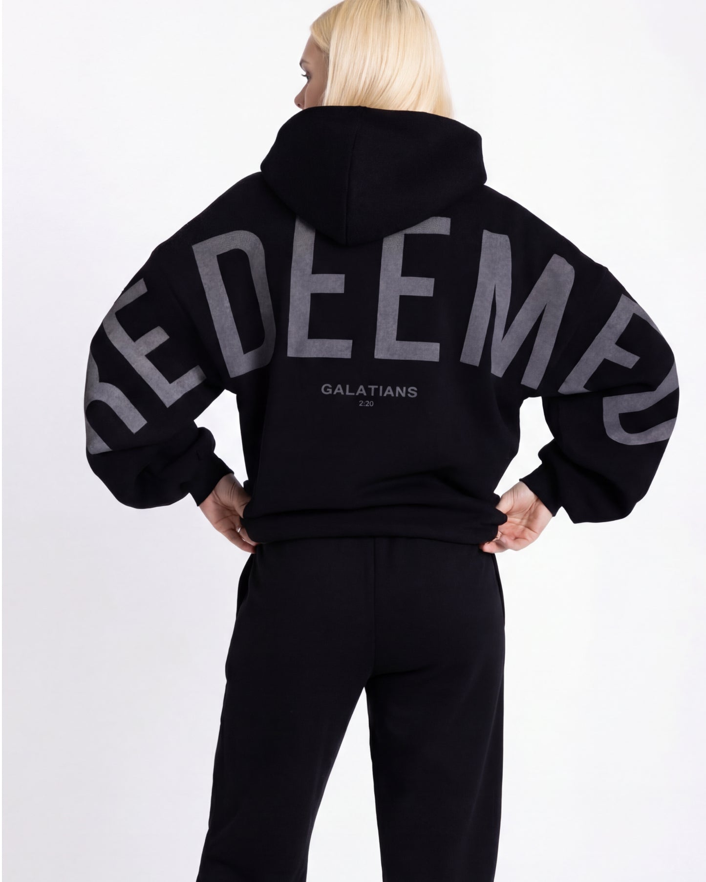 Redeemed - Black - Gray Print