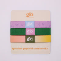 Jesus is King - One Size 3 Pack of Wristbands - Multi Color - One Size