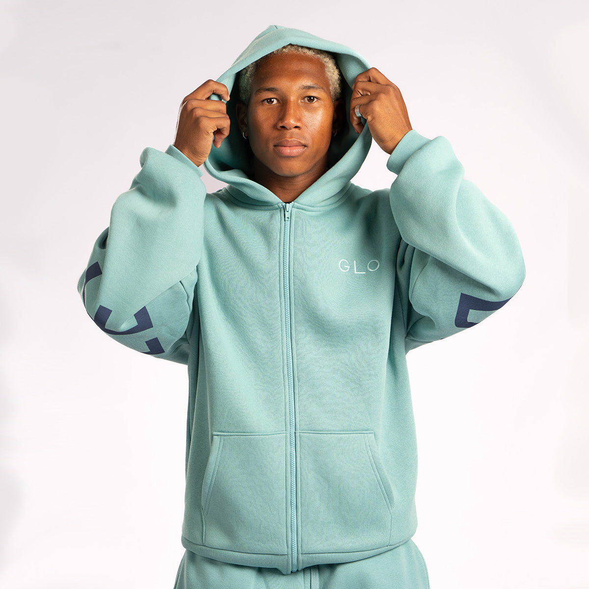 Disciple - Dusty Turquoise - Navy Print