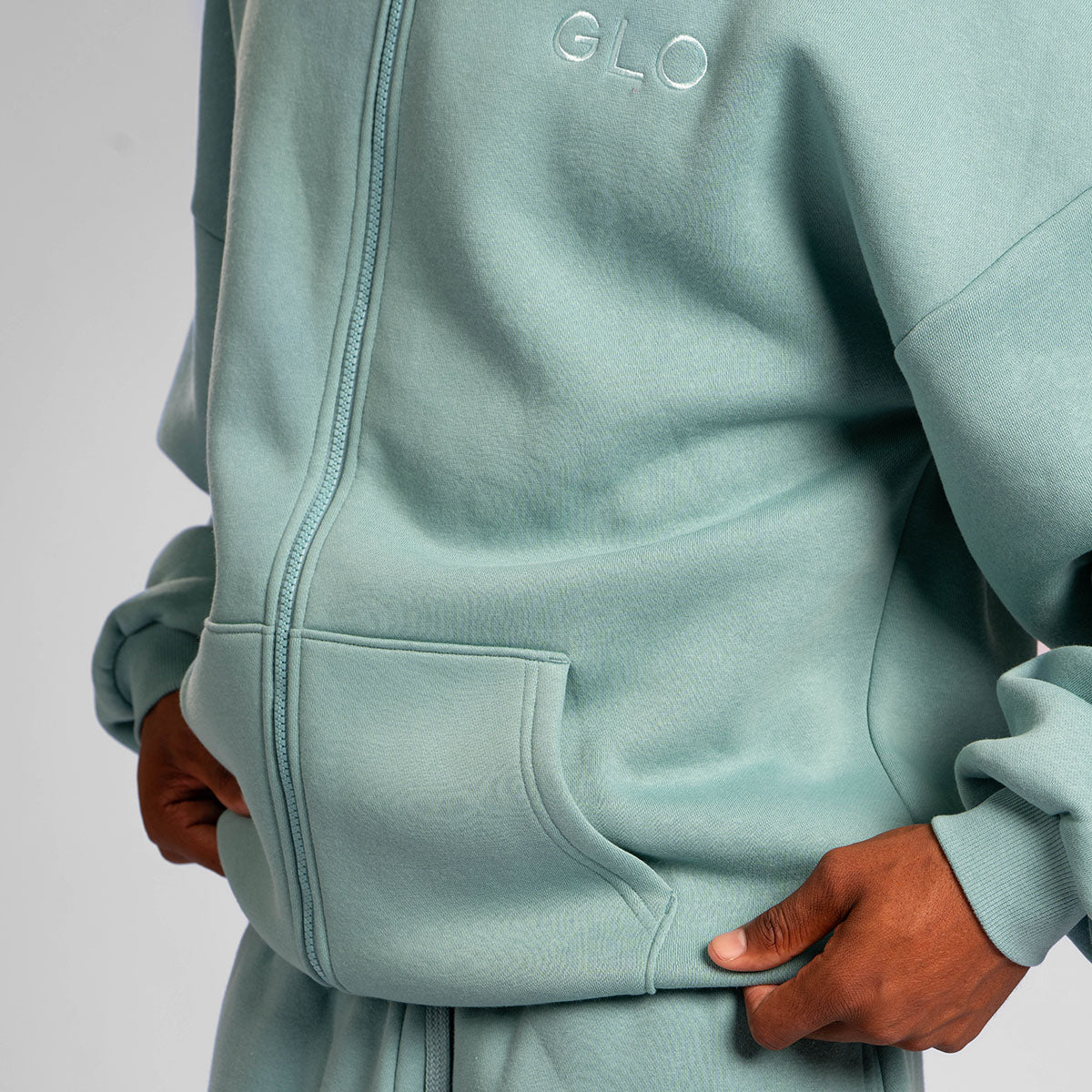 Disciple - Dusty Turquoise - Navy Print