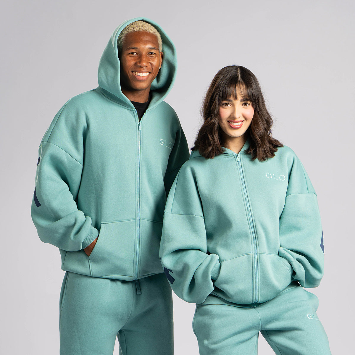 Disciple - Dusty Turquoise - Navy Print