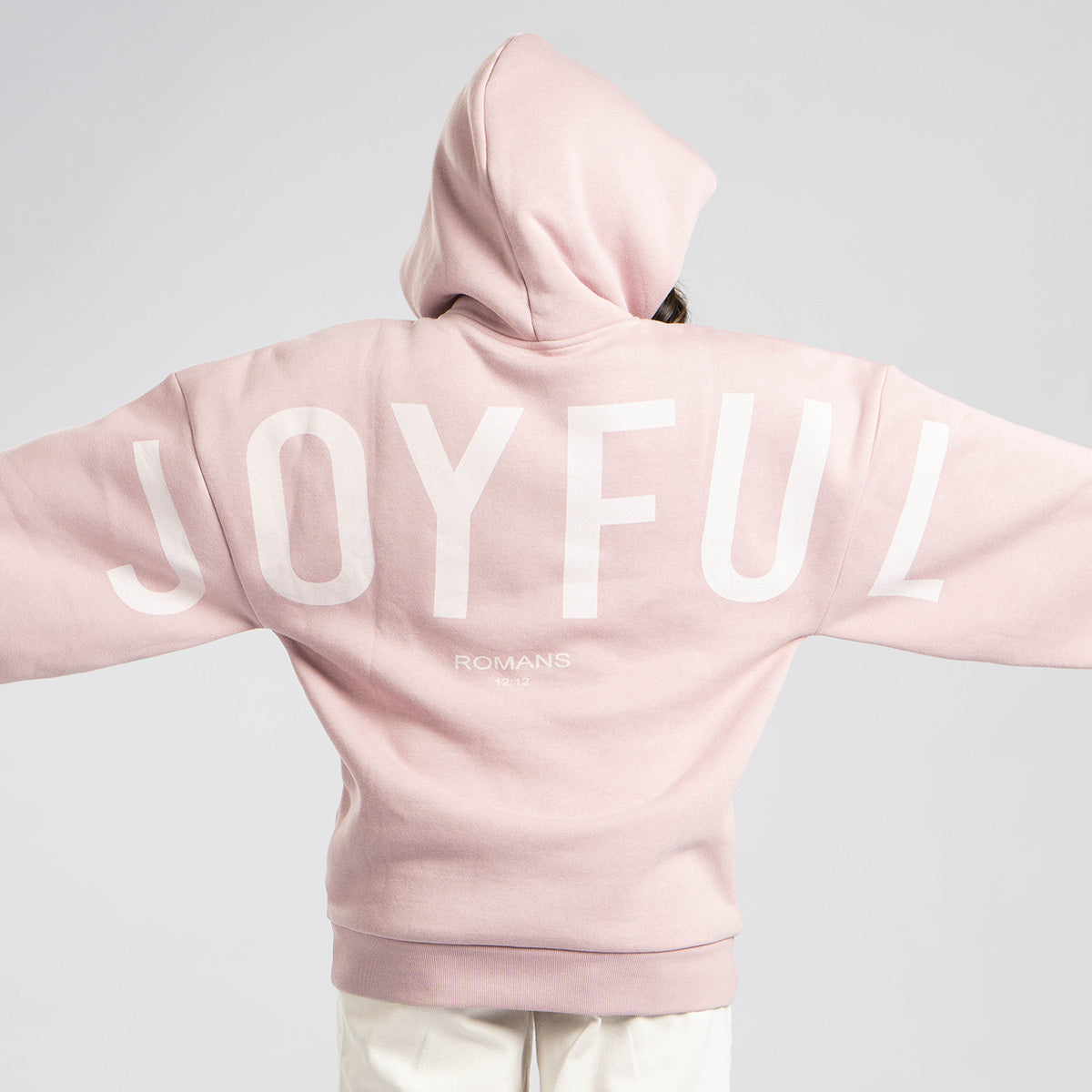 Mauve Shadows - Joyful White Print