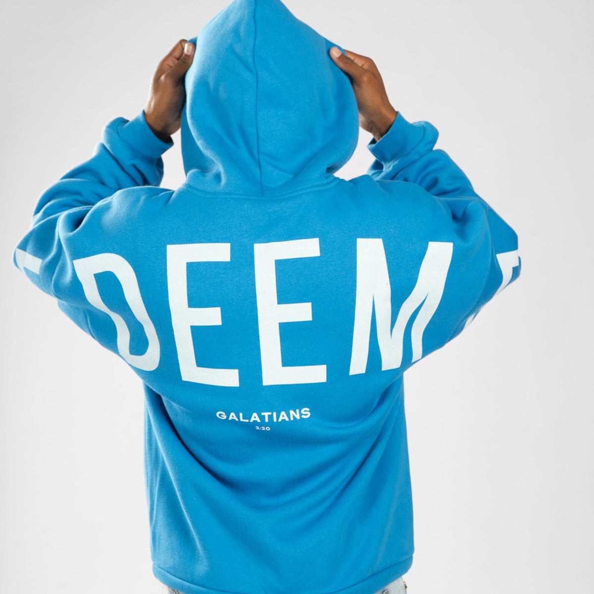 Redeemed - Cobalt - White Print