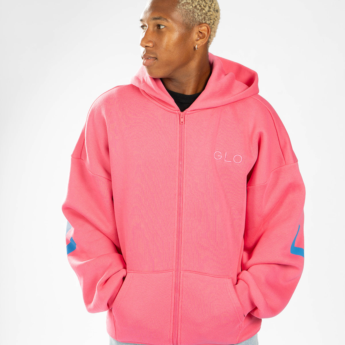 Kingdom Essential Zipper Hoodie - Hot Pink – GLO