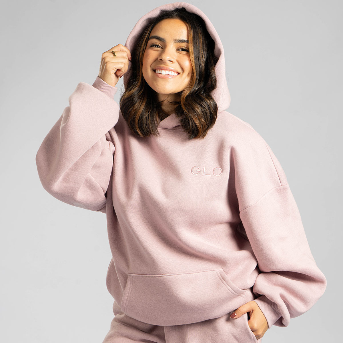 Mauve Shadows - Joyful White Print