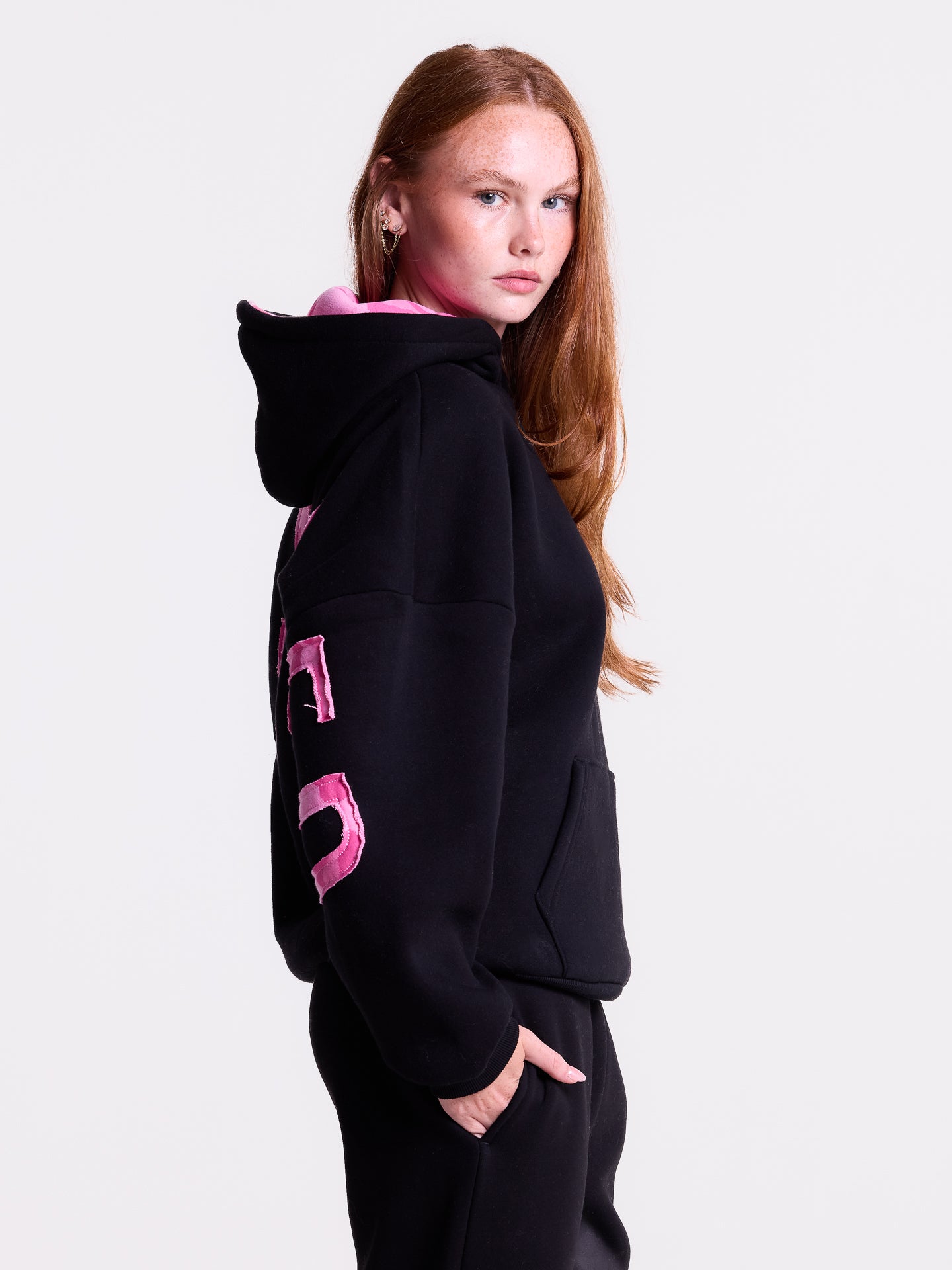 Blessed - Pink Leopard Patch - Black