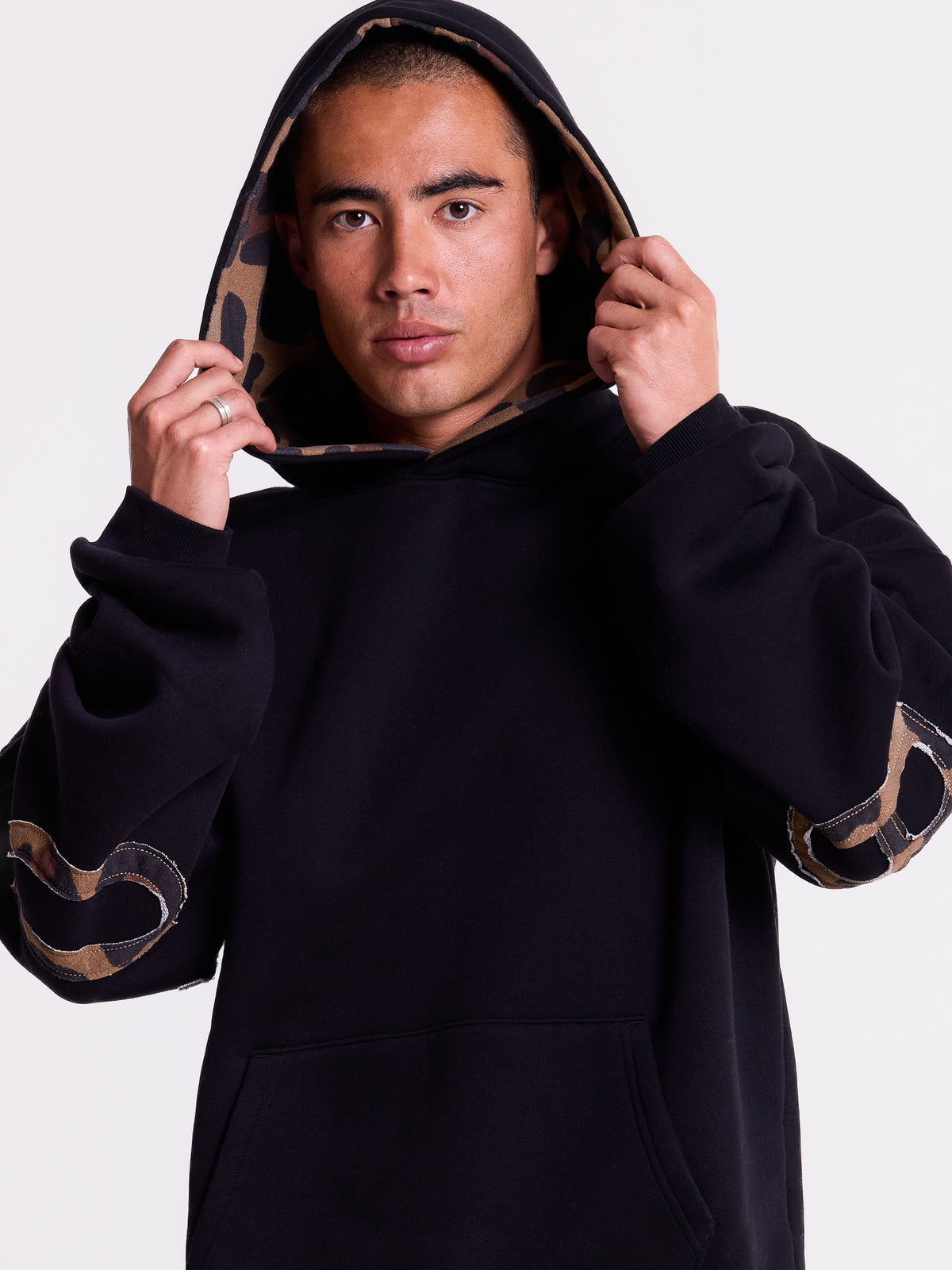 Blessed - Brown Leopard Patch - Black