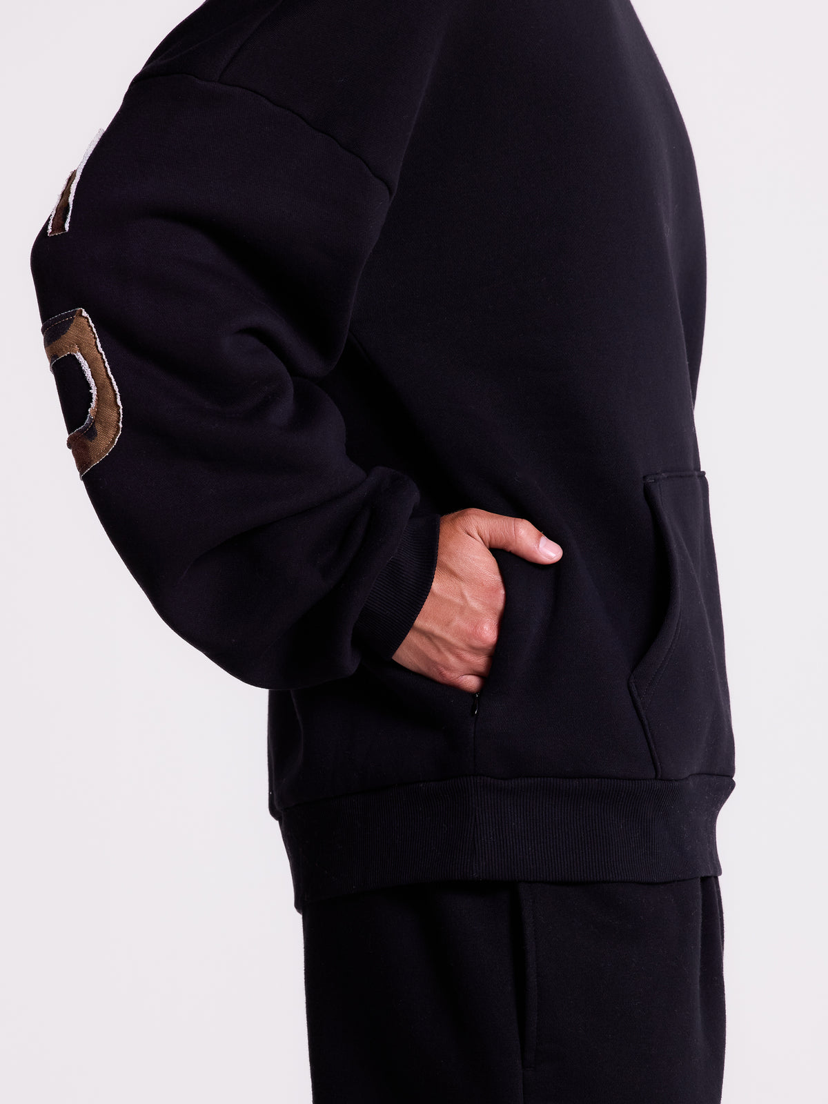 Blessed - Brown Leopard Patch - Black