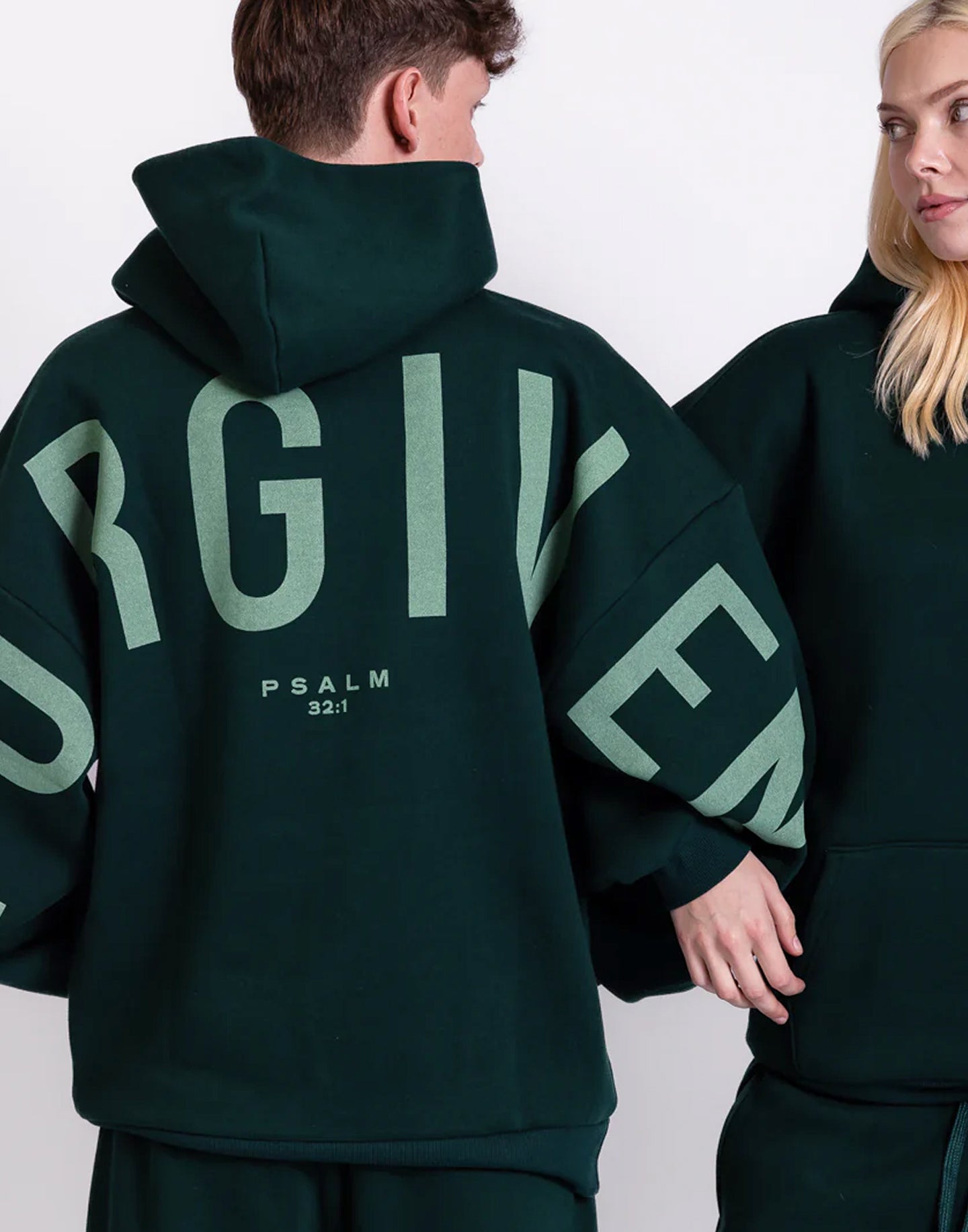 Forgiven - Heritage Green | Tyler is 6’ and wears a size M