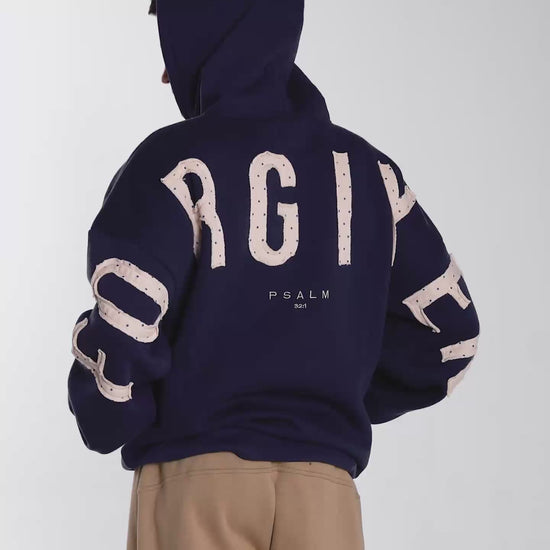 Forgiven - Bone Polkadot Patch - Navy