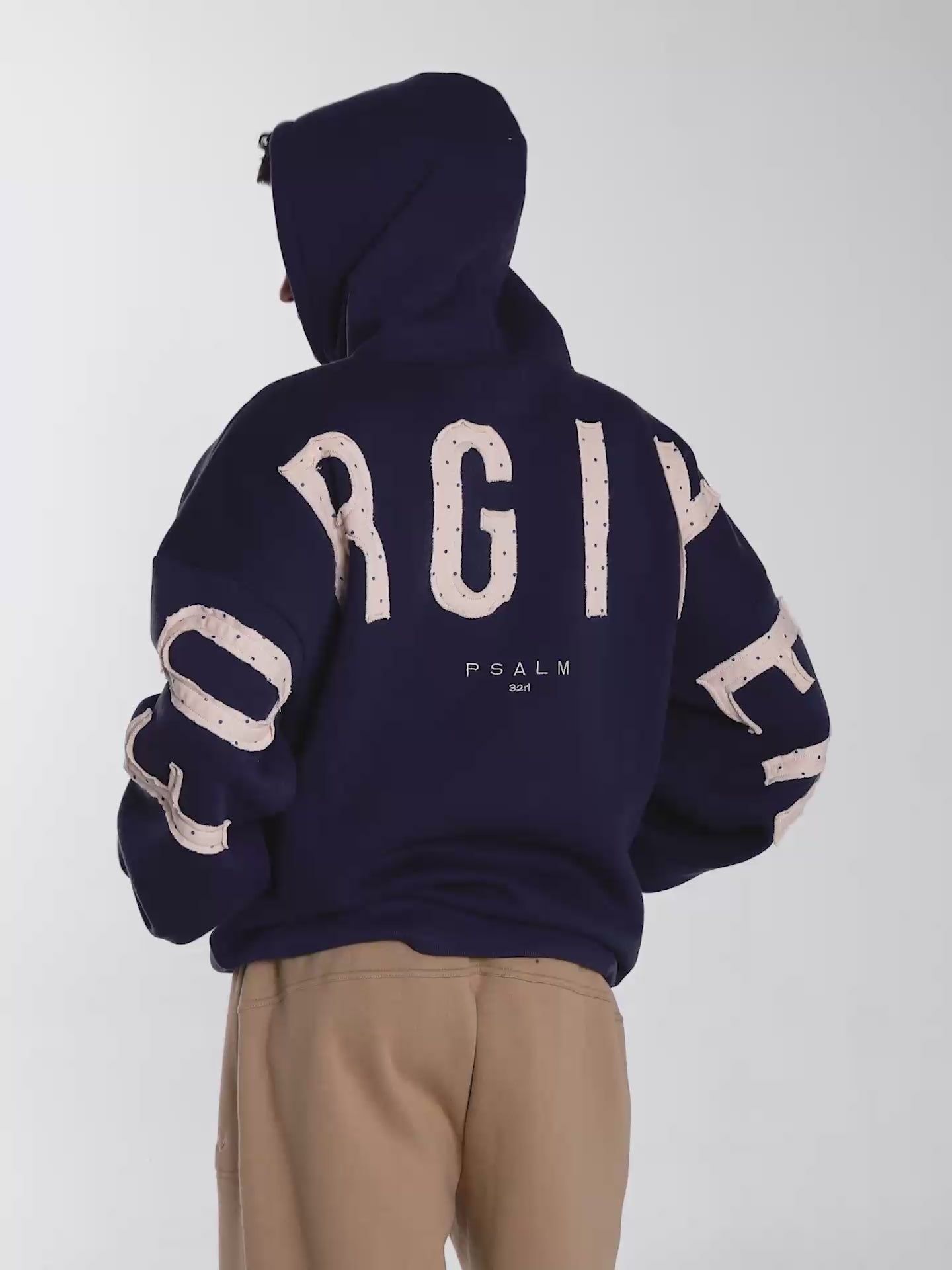 Forgiven - Bone Polkadot Patch - Navy