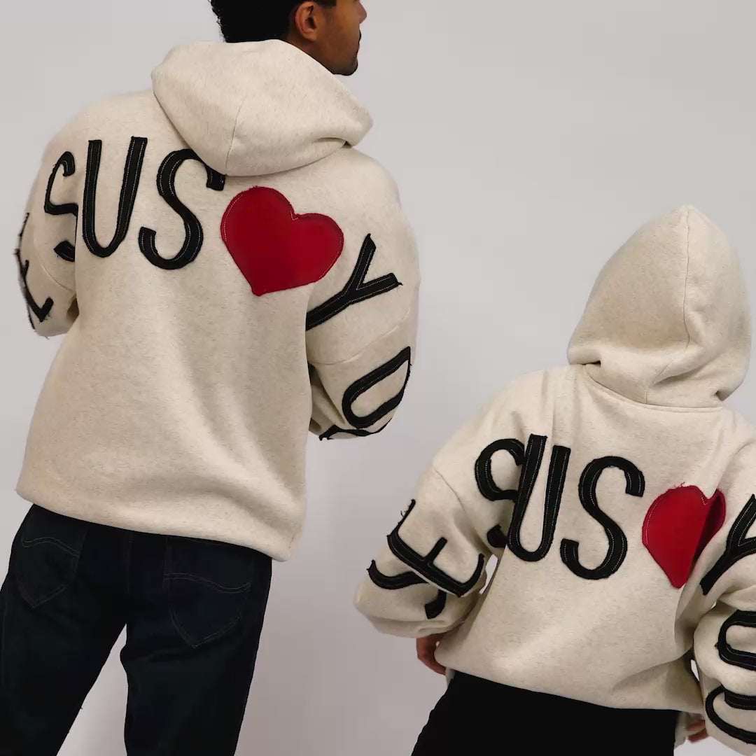 Jesus Loves You - Oatmeal Heather
