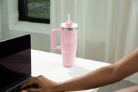 All Things New Flower Stainless Steel 30oz Tumbler With Handle