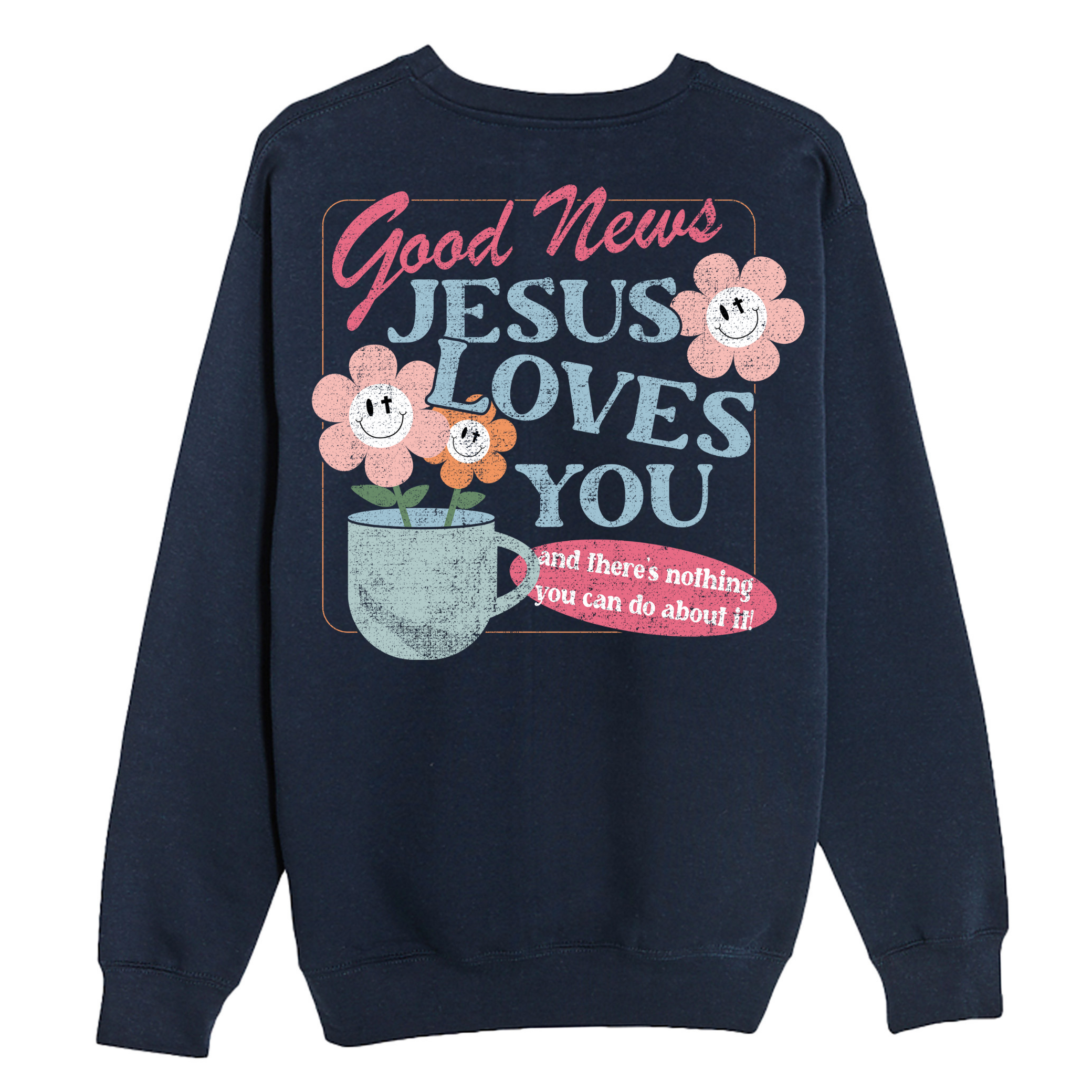 Good News Crewneck Sweatshirt Navy