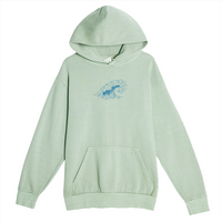 His Mercy Flows Wave After Wave Pullover Hoodie - Oil Green